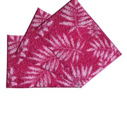 Athom Trendz Set of 3 Pink Patterned Anti Slip Bath Rugs image 2