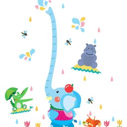 rawpockets Multicoloured Animals PVC Vinyl Wall Stickers-image-33