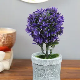 PolliNation Purple Green Set of 2 Artificial Bonsai With Pot image 2