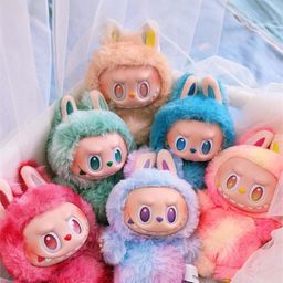 Teddy Daddy Set of 6 Multicolor Labubu Doll image 2