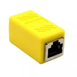 Yellow RJ45 Female To Female CAT6 Network Ethernet LAN Connector Adapter-25