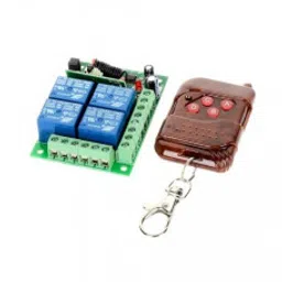 433MHz 12V 4 Channel Relay Module Wireless with RF Remote Control Switch without Battery-3