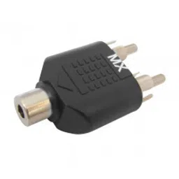 MX 2 RCA Male Plug To MX EP Stereo Female Socket 3.5mm Connector (MX-3166)-11