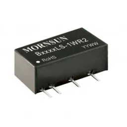 B1215LS-1WR2 Mornsun 12V to 15V DC-DC Converter 1W Power Supply Module - Ultra Compact SIP Package-12