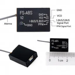FlySky FS-A8S 2.4G 8CH Mini Receiver Module Rev 2-17