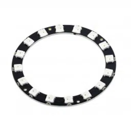 16Bit WS2812B 5050 RGB LED Built-in Full Color Driving Lights Circular Development Board-4