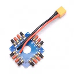 ESC Power Distribution Board Soldered XT60 Plug and 3.5mm Banana Bullet Connectors For 250mm Multicopter FPV-12