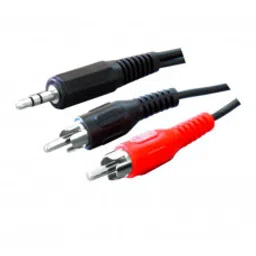 MX EP Stereo Male Plug 3.5mm To MX 2 RCA Male Plug Cord 1.5 Meter (MX-560)-89
