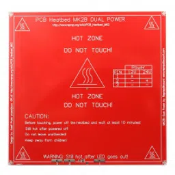 RepRap MK2B 3D printers Dual Power PCB Heat Bed With 14AWG Cable-20