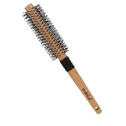 babila Unisex Beige Round Wooden Brush HB-V560 image 2