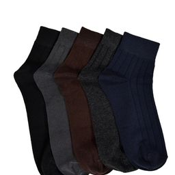 MARC Men Pack of 5 Patterned Ankle-Length Socks image 3