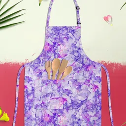 ArtzFolio Grey & Blue Printed Cotton Aprons-image-102