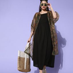 InWeave Women Stylish Black Solid Slip Dress-image-67