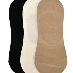 MARC Unisex Pack of 3 Solid Shoe-Liners image 3