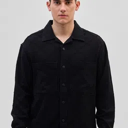 Snitch Men Geometric Open Front Jacket image 2