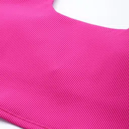 Skechers GOFLEX RIB  Full Coverage Lightly Padded UPF 40+ Workout Bra BR1-PNK-PINK image 3