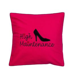 BandBox Pink Applique Single Square Cushion Cover image 2