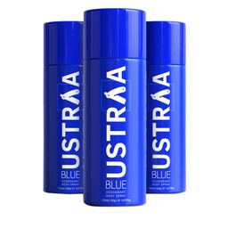 Ustraa Men Set Of 3 Blue Deodorant Body Spray - 150 ml-3