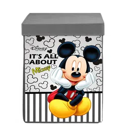 Kuber Industries Set of 2 Grey & White Printed Foldable Laundry Basket With Lid & Handles image 5
