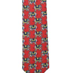 Tossido Red Printed Broad Tie image 5