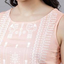 Vishudh Peach-Coloured Printed Tunic image 5
