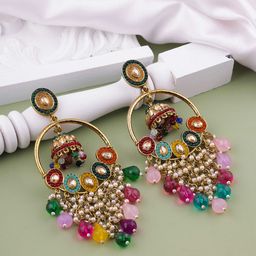 VATSALYA creation Gold-Plated Alloy Earrings-image-47
