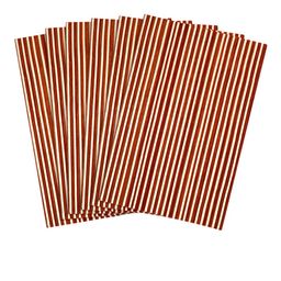 Saral Home Set of 7 Red Striped Table Placemats image 2