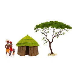 rawpockets Multicolour Tribal Family Wall Stickers-image-84