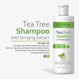SEVAEN Tea Tree Anti-Dandruff Shampoo with Bhringraj - 250ml image 2