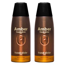 Franck Olivier Men Set of 2 Amber Odour Control Deodorant Spray - 250 ml each-51