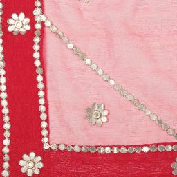 Dupatta Bazaar Red Gota Patti Embroidered Dupatta image 3