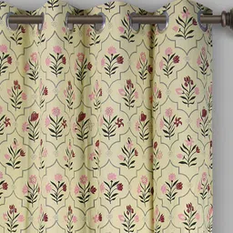 Dekor World Multicoloured Set of 2 Window Curtain image 2