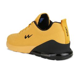 Campus Men Yellow Mesh Running Shoes image 4