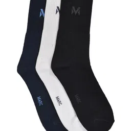 MARC Men Pack of 3 Multicoloured Calf-Length Socks image 2