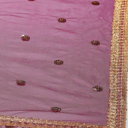 Studio Shringaar Violet Embroidered Dupatta image 2