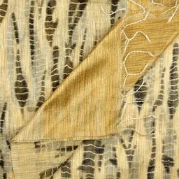Dupatta Bazaar Beige & Black Printed Dupatta image 4