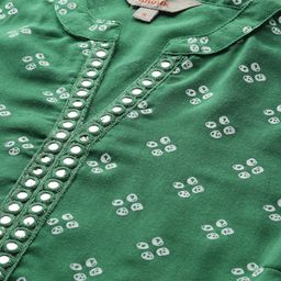 Anouk Bandhani Print Mirror Work Kurta image 2