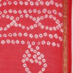 Dupatta Bazaar Red & White Dyed Dupatta image 4