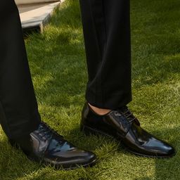 Arrow Men Black Leather  Derbys Formal Shoes-image-47