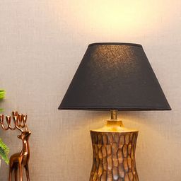 THE LIGHT STORE Brown Self-Design Bedside Standard Table Lamp image 3