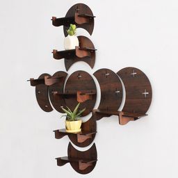 RANDOM Brown Set of 9  MDF Basic Wall Shelf image 4