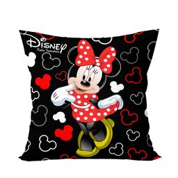 Kuber Industries Set Of 3 Black & Red Disney Both Side Printed Reversible Square Cushions image 4