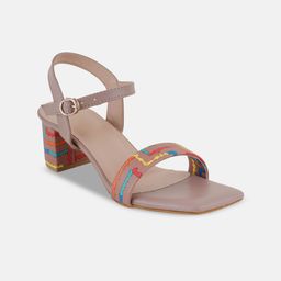 Rubeezz Printed Block Sandals with Buckles image 5