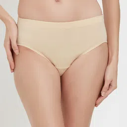SOIE Pack of 3 High Rise Full Coverage Solid Colour Cotton Stretch Hipster Briefs image 2