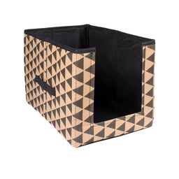 prettykrafts Beige & Brown Geometric Printed Shirt Stacker Closet Organizer-58