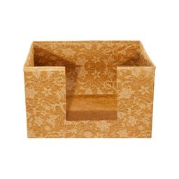 Kuber Industries Set Of 4 Beige Metallic Printed Shirt Stacker Organisers With Handles image 4