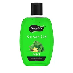 Freeskin Unisex Pack of 2 Mint & Raspberry Shower Gel 400 ml image 3