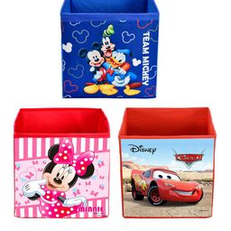 Kuber Industries Set Of 3 Disney Printed Foldable Storage Boxes With Handles image 5