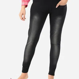 indian flower Women Skinny Fit Denim Jeggings-picture-49