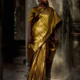 HUTS AND LOOMS Tissue Saree-48